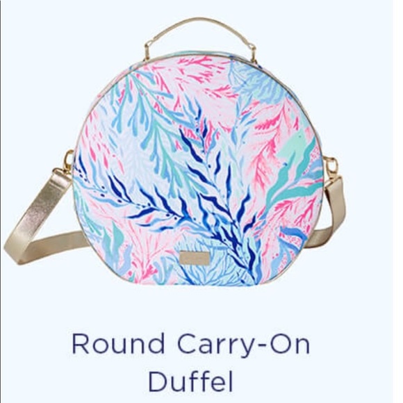 Lilly Pulitzer Handbags - Lilly Pulitzer round duffel carry on bag. NEW